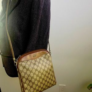 Vintage Gucci Coated Canvas CrossBody